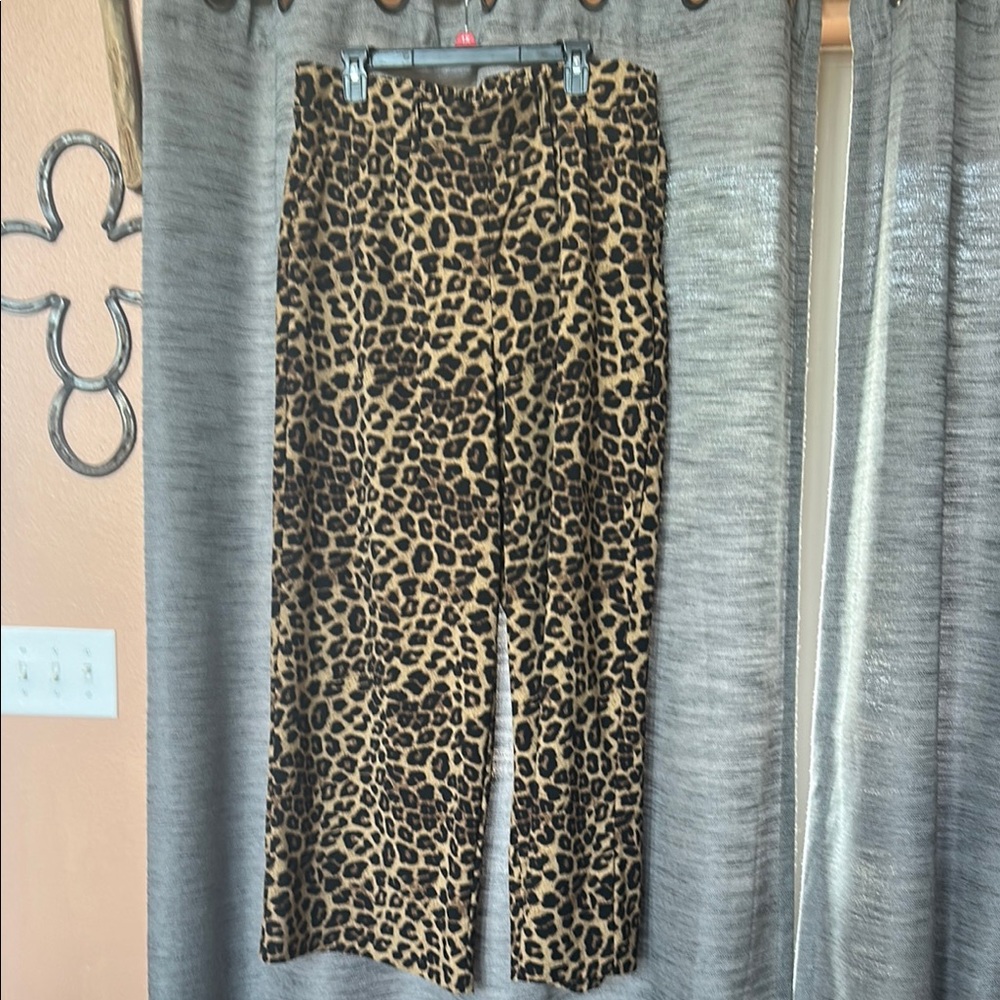 Torrid Animal Print Pants - Black and Brown